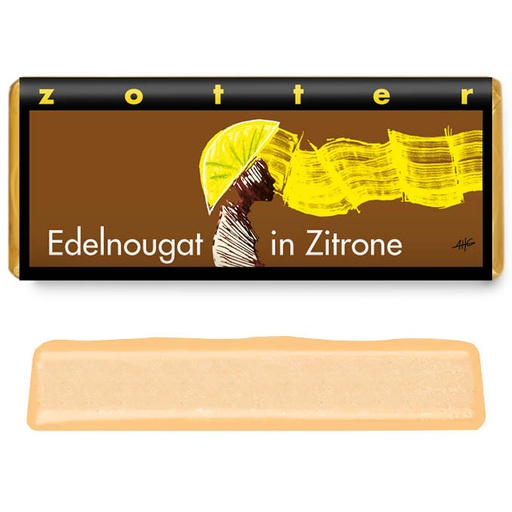 Edelnougat in Zitrone