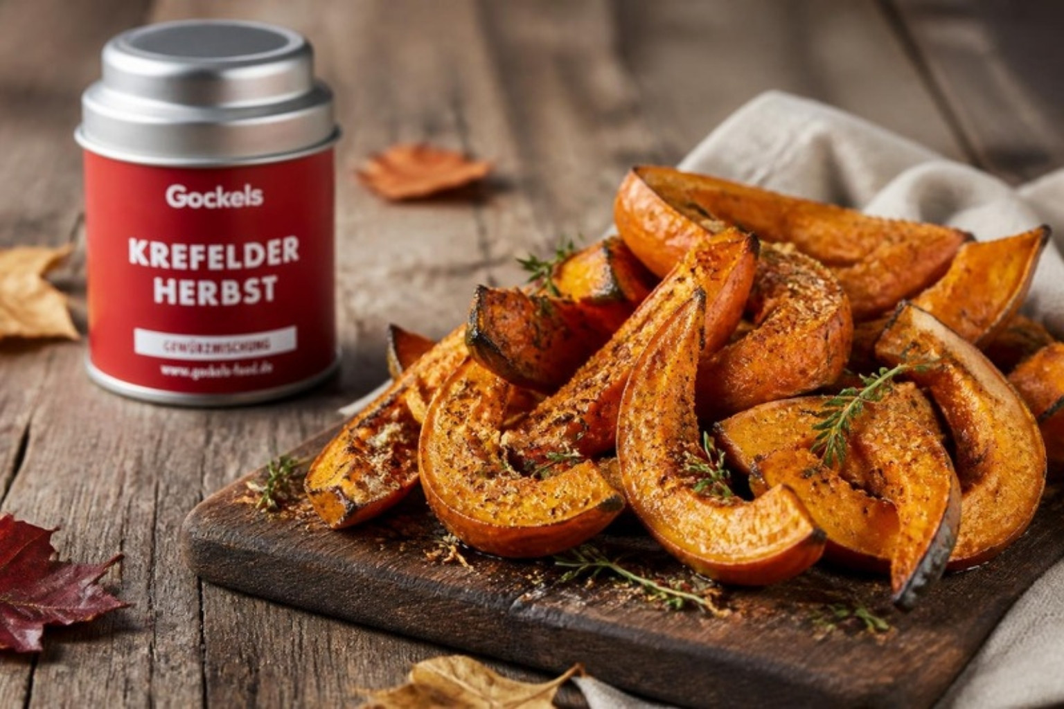 Ofenkürbis mit Krefelder Herbst, Feta & Honig-Walnüssen