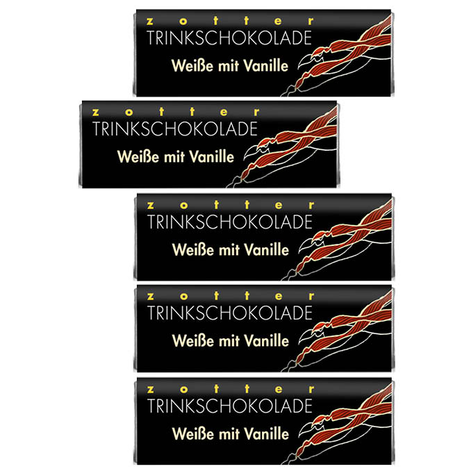 Weiße mit Vanille Trinkschokolade