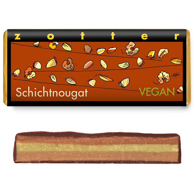 Schichtnougat vegan