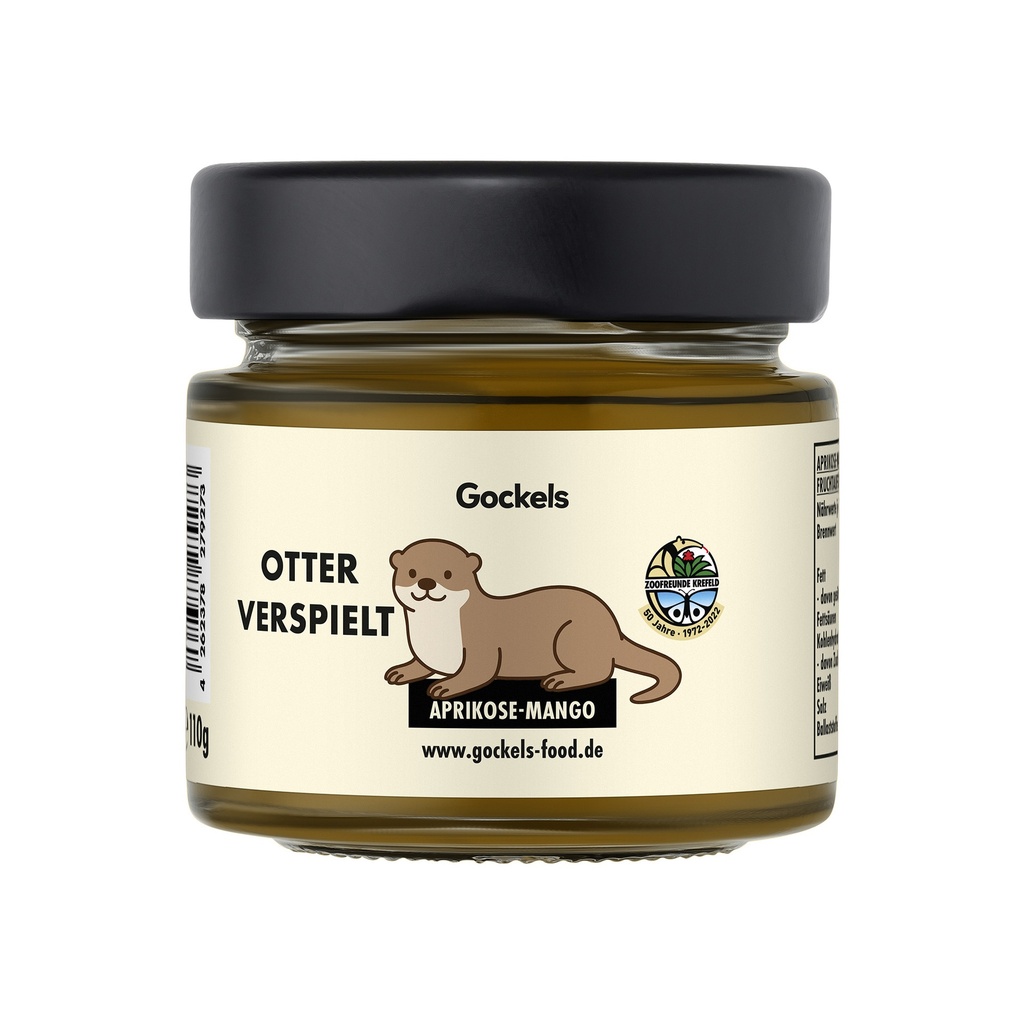 Otter verspielt - Aprikose Mango Fruchtaufstrich