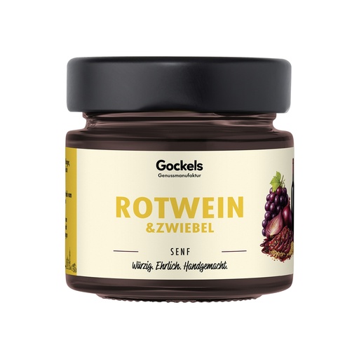 Rotwein & karamellisierte Zwiebeln Senf